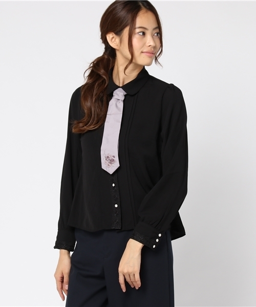 axes femme（アクシーズファム）の「ネクタイ付ブラウス（シャツ