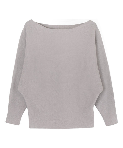 UR'S（ユアーズ）の「ﾎﾞｰﾄﾈｯｸﾄﾞﾙﾏﾝﾆｯﾄ（ニット/セーター・レディース・ブラック/モカ/パープル/グリーン/杢グレー・FREE）」の19枚目の写真