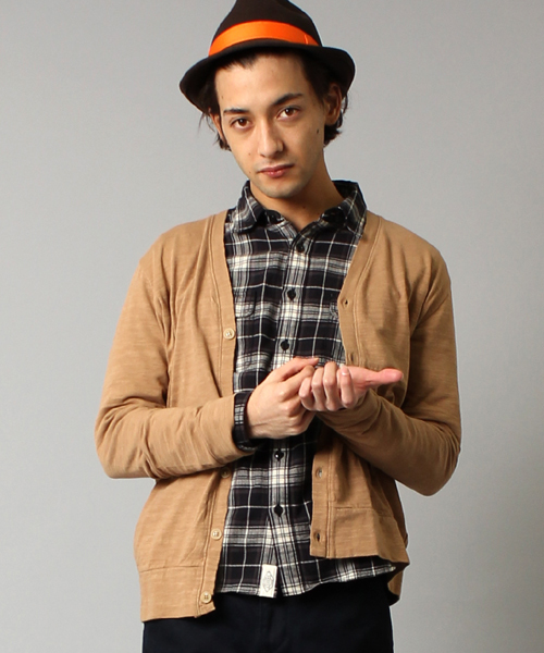 BEAMS（ビームス）の「△BEAMS / BASIC 天竺カーディンガン（カーディガン/ボレロ・メンズ・ブラック/ブラウン系その他/ブルー系その他・SMALL/MEDIUM/LARGE）」の3枚目の写真