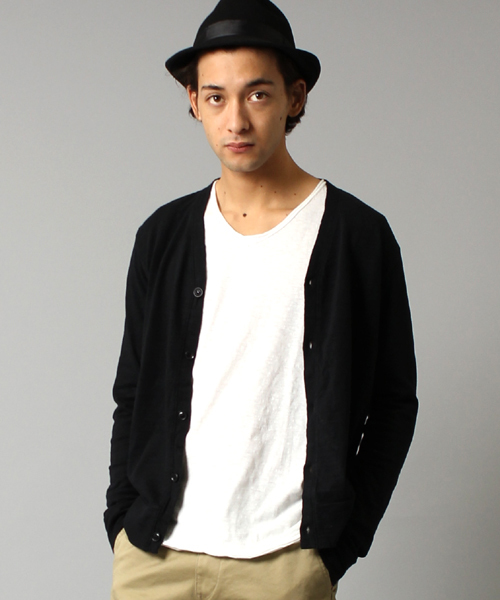 BEAMS（ビームス）の「△BEAMS / BASIC 天竺カーディンガン（カーディガン/ボレロ・メンズ・ブラック/ブラウン系その他/ブルー系その他・SMALL/MEDIUM/LARGE）」の2枚目の写真