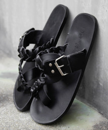 DETAILS（ディテールズ）の「DETAILS/PU編み込みサンダル（サンダル）」