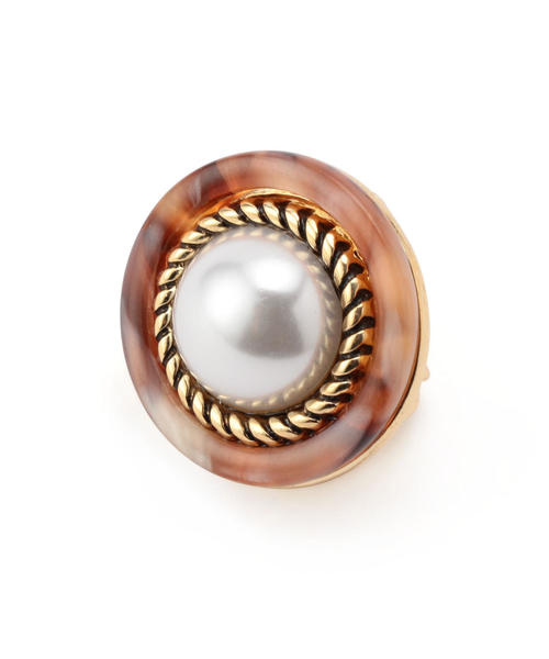 NARACAMICIE(ナラカミーチェ)の「フェイクパールイヤリング(イヤリング・レディース・ブラウン・FREE)」の3枚目の写真