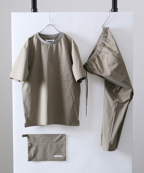 JOURNAL STANDARD（ジャーナルスタンダード）の「NY 4WAYストレッチ LIGHT HOLIDAY SETUP WEB限定カラー#（Tシャツ/カットソー・メンズ・カーキ/ネイビー/ブラック/グレー/ベージュ・LARGE/MEDIUM/SMALL/X-LARGE）」の3枚目の写真