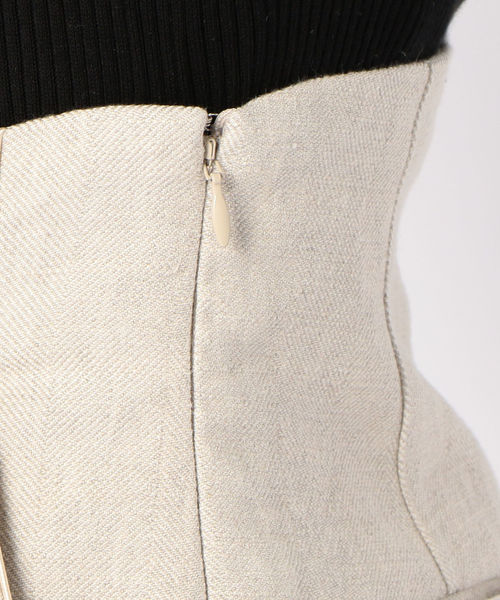 SHIPS(シップス)の「Prefer SHIPS:リネンコットンヘリンボーンパンツ(その他パンツ・レディース・ベージュ・36/38)」の4枚目の写真