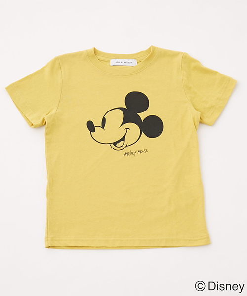 AZUL by moussy（アズールバイマウジー）の「Mickey Mouse TEE（Tシャツ/カットソー・キッズ・ライトブラック/イエロー・130/120/110）」の2枚目の写真