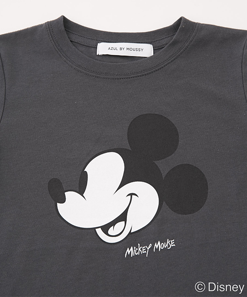 AZUL by moussy（アズールバイマウジー）の「Mickey Mouse TEE（Tシャツ/カットソー・キッズ・ライトブラック/イエロー・130/120/110）」の6枚目の写真