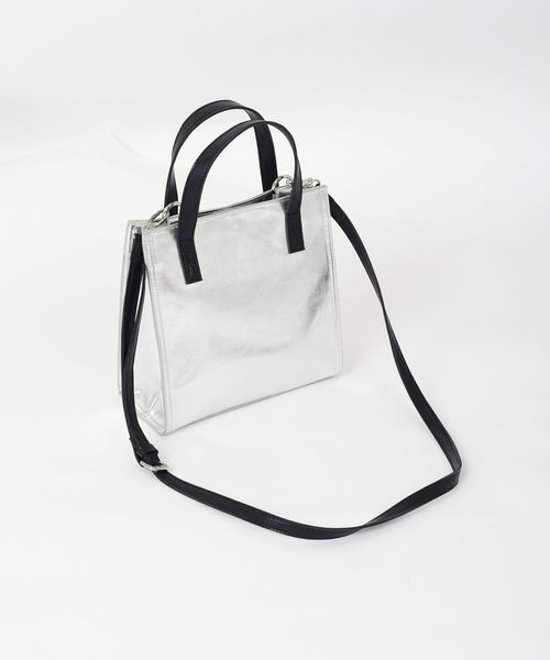 Khaju（カージュ）の「Khaju:メタリック2WAYトート◇（トートバッグ・レディース・ピンク/シルバー・ONE SIZE）」の13枚目の写真