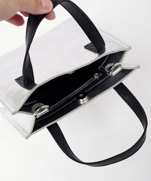 Khaju（カージュ）の「Khaju:メタリック2WAYトート◇（トートバッグ・レディース・ピンク/シルバー・ONE SIZE）」の14枚目の写真