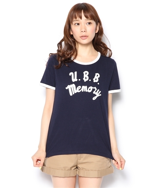 BEAMS BOY（ビームスボーイ）の「S.BOY-PTﾘﾝｶﾞｰT（Tシャツ/カットソー・レディース・ナチュラル/ネイビー・ONE SIZE）」の11枚目の写真