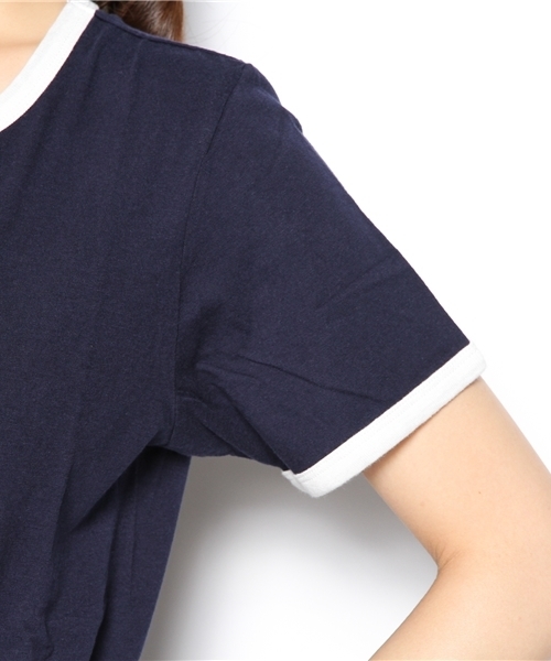 BEAMS BOY（ビームスボーイ）の「S.BOY-PTﾘﾝｶﾞｰT（Tシャツ/カットソー・レディース・ナチュラル/ネイビー・ONE SIZE）」の7枚目の写真