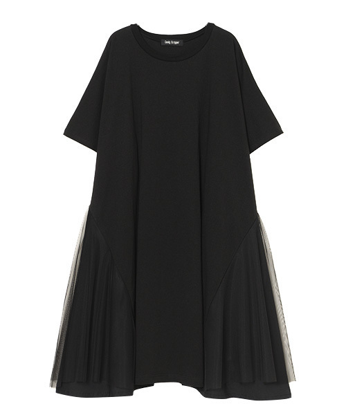 Candy Stripper（キャンディストリッパー）の「SIDE TULLE ワンピース（ワンピース・レディース・ブラック/ネイビー・2）」の2枚目の写真