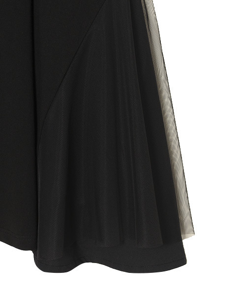 Candy Stripper（キャンディストリッパー）の「SIDE TULLE ワンピース（ワンピース・レディース・ブラック/ネイビー・2）」の5枚目の写真