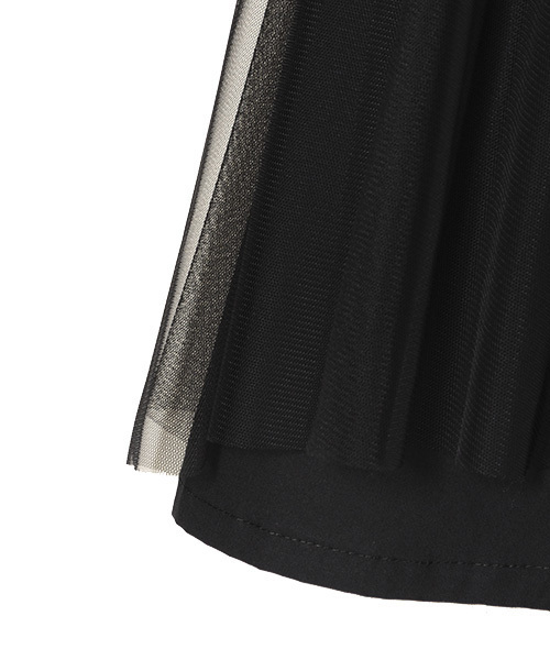 Candy Stripper（キャンディストリッパー）の「SIDE TULLE ワンピース（ワンピース・レディース・ブラック/ネイビー・2）」の6枚目の写真