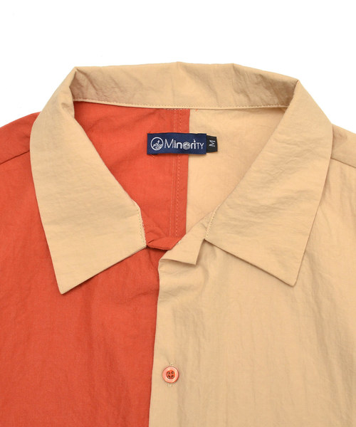 MinoriTY（マイノリティ）の「レギュラーカラーポケット長袖シャツ/ツートン/ＢＩＧシルエット（シャツ/ブラウス・メンズ・ブラック系その他/ホワイト系その他/ベージュ系その他/ブラウン系その他・M/L）」の8枚目の写真