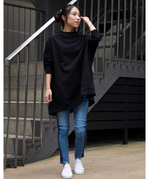 AVIE（アビィ）の「【ZOZO限定】裏毛ドルマンチュニック