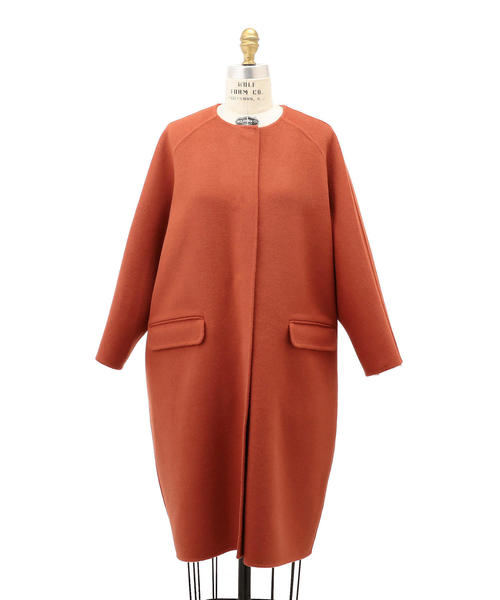 ドゥロワー オレンジコート ノーカラーコート Drawer（ドゥロワー）の