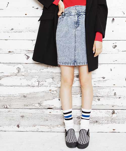 WEGO（ウィゴー）の「WEGO/デニムコクーンスカート（デニムスカート・レディース・インディゴブルー/ダークインディゴブルー・FREE）」の15枚目の写真