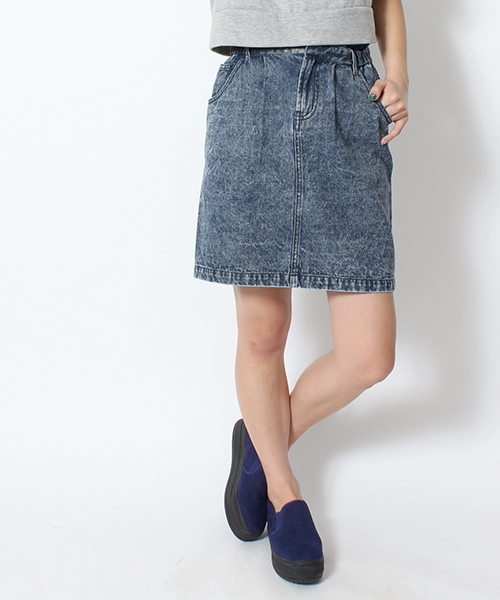 WEGO（ウィゴー）の「WEGO/デニムコクーンスカート（デニムスカート・レディース・インディゴブルー/ダークインディゴブルー・FREE）」の18枚目の写真