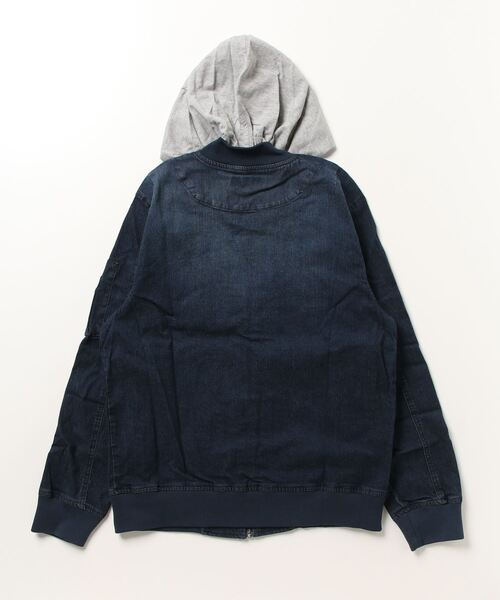 ストレッチツイル&デニムミリタリージャケット(MA-1)|STYLEBLOCK(スタイルブロック) ストレッチツイル&デニムミリタリージャケット(MA-1)|STYLEBLOCK(スタイルブロック)