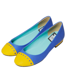 X-girl | X-girl×EMIRU BI-COLOR FLAT SHOES(パンプス)