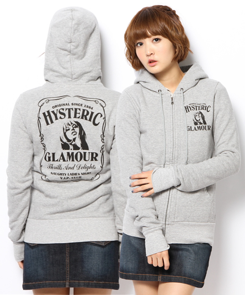 HYSTERIC GLAMOUR（ヒステリックグラマー）の「WHISKY pt PK（パーカー・レディース・レッド/トップグレー/ブラック・FREE）」の3枚目の写真