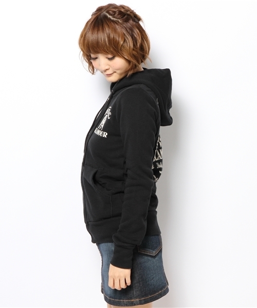 HYSTERIC GLAMOUR（ヒステリックグラマー）の「WHISKY pt PK（パーカー・レディース・レッド/トップグレー/ブラック・FREE）」の5枚目の写真