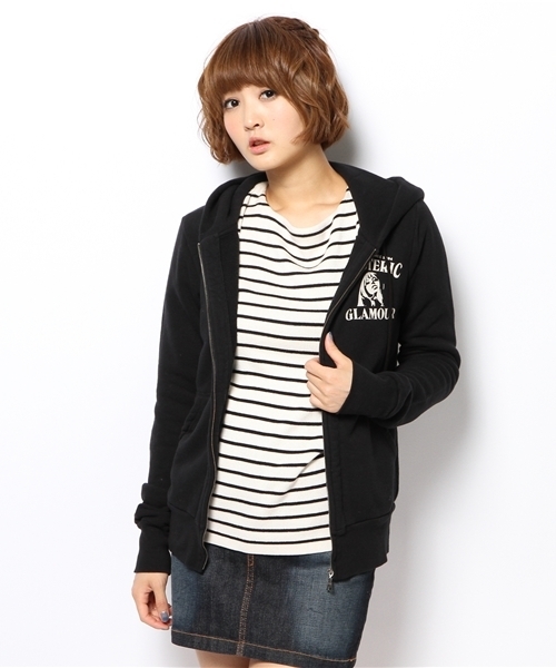 HYSTERIC GLAMOUR（ヒステリックグラマー）の「WHISKY pt PK（パーカー・レディース・レッド/トップグレー/ブラック・FREE）」の7枚目の写真