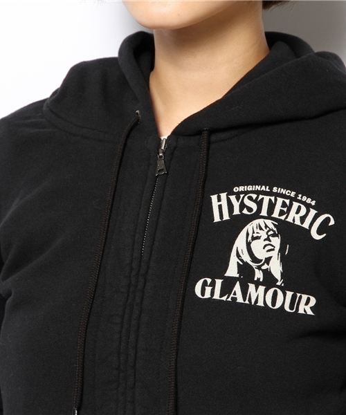 HYSTERIC GLAMOUR（ヒステリックグラマー）の「WHISKY pt PK（パーカー・レディース・レッド/トップグレー/ブラック・FREE）」の8枚目の写真