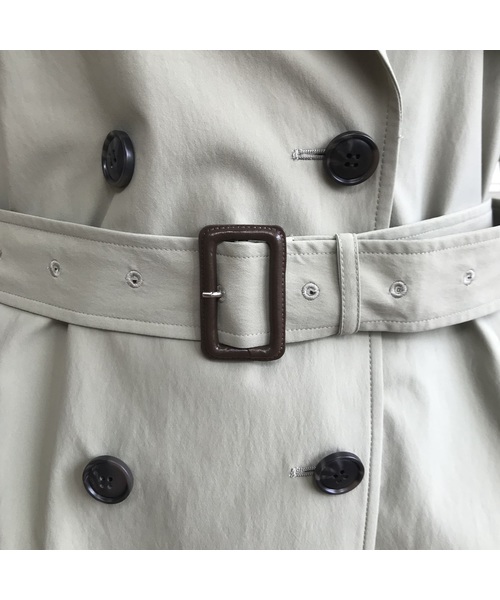 Doux archives（ドゥアルシーヴ）の「タスランボリュームトレンチ（トレンチコート・レディース・ベージュ/ネイビー/カーキ・MEDIUM）」の13枚目の写真