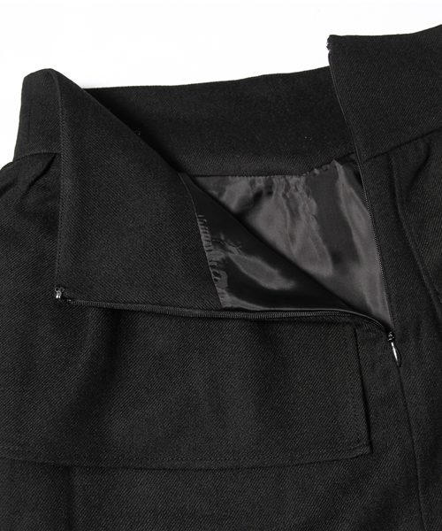 ROSE BUD（ローズバッド）の「【GISELe掲載】LSK-13224 HIGH WAIST PEPLUM TIGHT SKIRT（スカート・レディース・レッド/ブラック・1/2）」の8枚目の写真