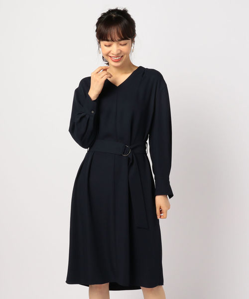 セール ベルテッドvネックプルオーバーワンピース ワンピース Nolley S Sophi ノーリーズソフィ のファッション通販 Zozotown