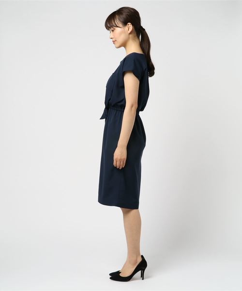 12Twelve Agenda(トゥエルブ アジェンダ)の「ストレッチジョーゼット両ポケワンピース(ワンピース・レディース・ブルー/ネイビー・M)」の9枚目の写真