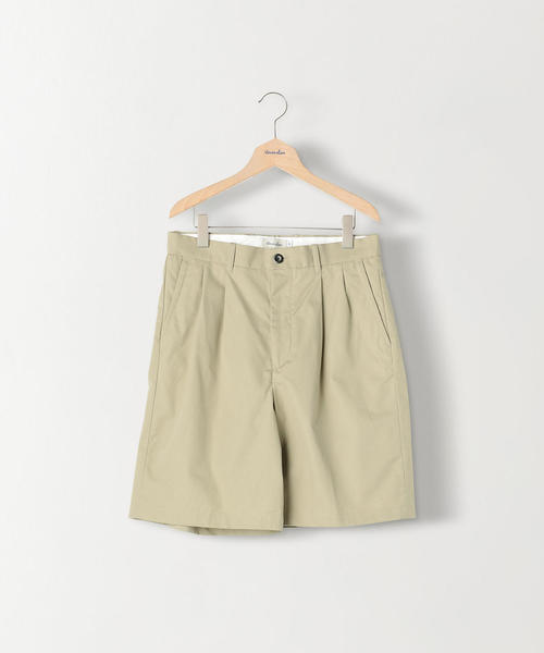 Steven Alan（スティーブンアラン）の「＜Steven Alan＞ VENTILE 2PLEAT SHORT PANTS-BOLD/ショートパンツ（その他パンツ・メンズ・ブラック/ナチュラル・LARGE/SMALL/MEDIUM/X-LARGE）」の4枚目の写真