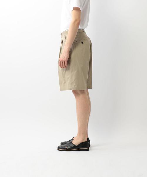 Steven Alan（スティーブンアラン）の「＜Steven Alan＞ VENTILE 2PLEAT SHORT PANTS-BOLD/ショートパンツ（その他パンツ・メンズ・ブラック/ナチュラル・LARGE/SMALL/MEDIUM/X-LARGE）」の9枚目の写真