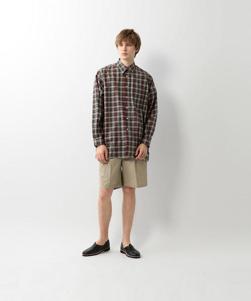 Steven Alan（スティーブンアラン）の「＜Steven Alan＞ VENTILE 2PLEAT SHORT PANTS-BOLD/ショートパンツ（その他パンツ・メンズ・ブラック/ナチュラル・LARGE/SMALL/MEDIUM/X-LARGE）」の10枚目の写真