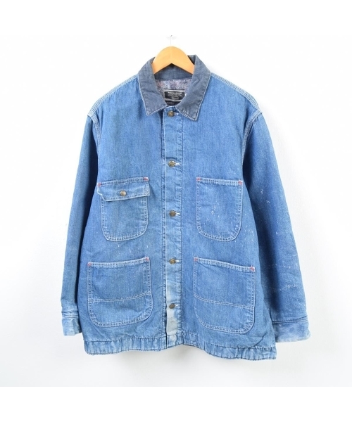 古着】デニム カバーオール 古着 USA製 LIBERTY リバティー デニム