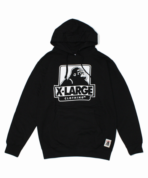 XLARGE(エクストララージ)の「OG PULLOVER HOODIE(パーカー・メンズ・ブラック/アッシュグレー・X-LARGE/SMALL/MEDIUM/LARGE)」の2枚目の写真
