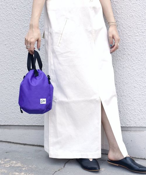 Drifter（ドリフター）の「Drifter:ドローストリングポーチ◇（ショルダーバッグ・レディース・ブラック/ベージュ/パープル/グリーン/キャメル/ブラウン/オリーブ・ONE SIZE）」の22枚目の写真