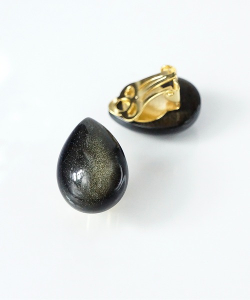 anq.(アンク)の「「anq.」OneStoneイヤリング(アマゾナイト・カイヤナイト・クンツァイト・アゲート)(イヤリング・レディース・ライトブルー/ピンク/ブルー/ブルー系その他/オレンジ/ブラック/ブルー系その他2・ONE SIZE)」の2枚目の写真