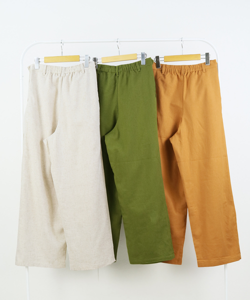 reca(レカ)の「サイドボタンタック入りリネンワイドパンツ(その他パンツ・レディース・ライトベージュ/カーキ/キャメル・FREE)」の20枚目の写真