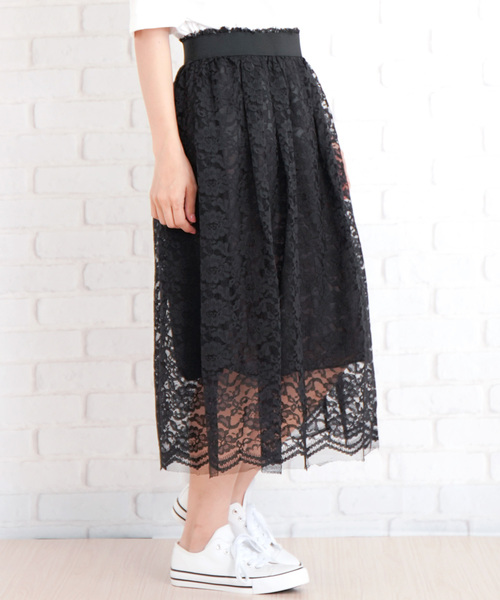 ミモレ丈総レーススカート スカート Amulet アミュレット のファッション通販 Zozotown