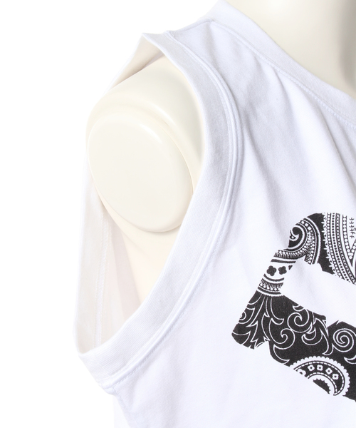 DANCE LB-03（ダンス エルビー・ゼロスリー）の「NO SLEEVE BANDANA（タンクトップ・レディース・ホワイト系・FREE）」の5枚目の写真