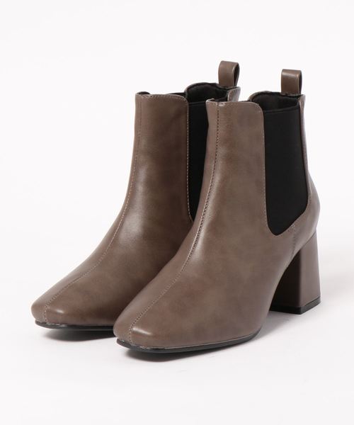 KOBE LETTUCE（コウベレタス）の「スクエアトゥサイドゴアブーツ（ブーツ・レディース・ブラック/モカ/ブラウン系その他・LL/S/M/L）」の10枚目の写真