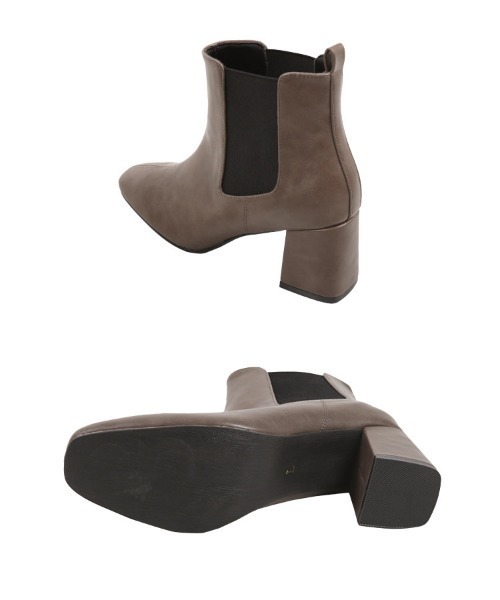 KOBE LETTUCE（コウベレタス）の「スクエアトゥサイドゴアブーツ（ブーツ・レディース・ブラック/モカ/ブラウン系その他・LL/S/M/L）」の12枚目の写真