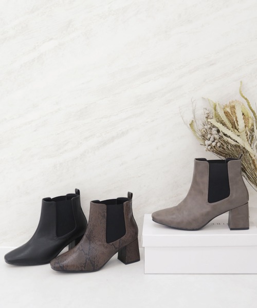 KOBE LETTUCE（コウベレタス）の「スクエアトゥサイドゴアブーツ（ブーツ・レディース・ブラック/モカ/ブラウン系その他・LL/S/M/L）」の13枚目の写真