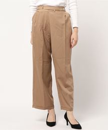 ツイルベルトラップタックワイドパンツ
