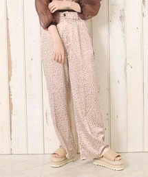 one after another NICE CLAUP | レオパード箔プリントパンツ(その他パンツ)