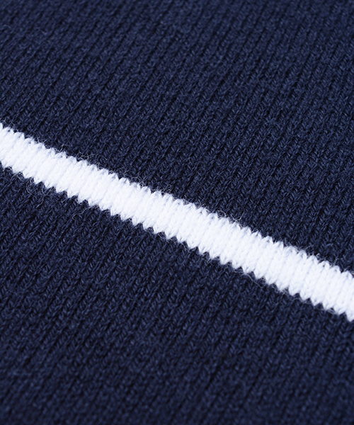 AMBIENT（アンビエント）の「ラウンドネックベーシックニットトップス（ニット/セーター・レディース・ホワイト×ネイビー/ブルー系その他/ネイビー/グレー・FREE）」の11枚目の写真