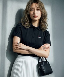 【FILA/フィラ】別注 半袖ポロシャツ UVカット ワンポイントロゴ刺繍
