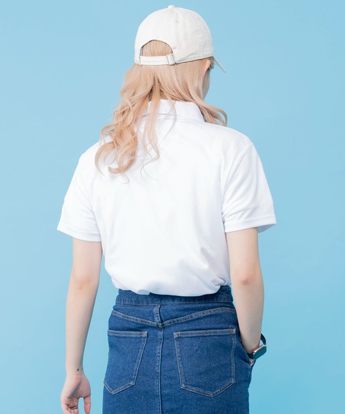 FILA（フィラ）の「【FILA/フィラ】WEB限定 別注 ワンポイント ロゴ刺繍 UVカット 半袖ポロシャツ（ポロシャツ・レディース・ネイビー/ホワイト/ブラック/ピンク/ブラック系その他/ホワイト系その他・M/L/LL/3L）」の16枚目の写真